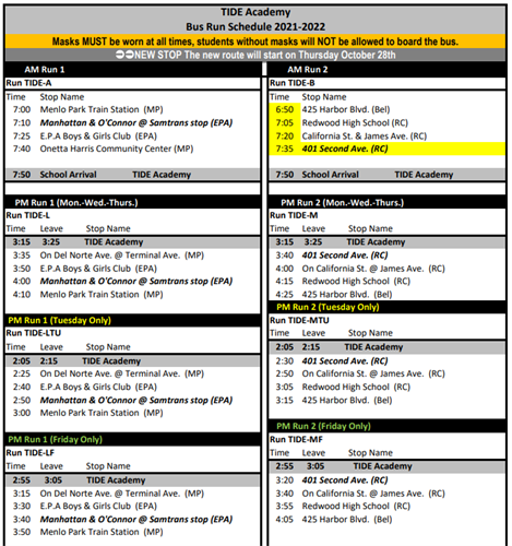 bus 15 schedule